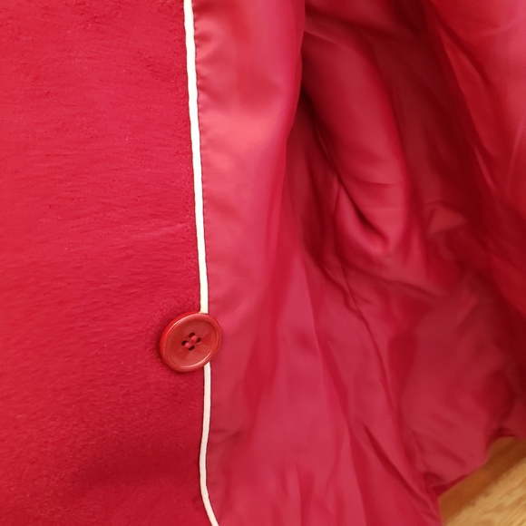 Double Breasted Coat with Faux Fur Trim - Picture 14 of 16